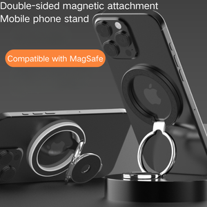 Nouveau support de téléphone réglable en métal à 360 ° Flexible poignée de cellule de doigt rotative à 360 ° avec support pour une utilisation au bureau - Product Image 2