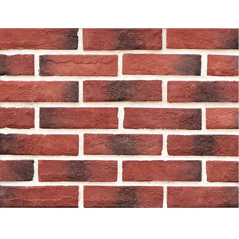 Деревенский искусственный камень кирпичная стеновая панель, вид внутреннего фасада, легкий цементный тонкий красный искусственный кирпич