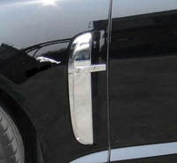 Décoration extérieure de voiture, couvre-grilles latérales chromées pour Jaguar XF XFR X250 2008 2009 2011 2012