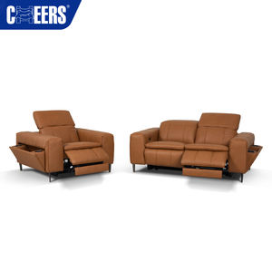मैनवाह चीयर्स लक्जरी आधुनिक वास्तविक चमड़े की पावर रिक्लियर सोफा भंडारण यूएसबी चार्जिंग और पर्यावरण के अनुकूल सुविधाओं के साथ सेट किया गया है। - Product Image 1