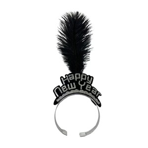 Nuova Fascia per Capelli con Piume e Polvere Dorata per Capodanno, Accessorio Speciale per Feste e Spettacoli - Product Image 6