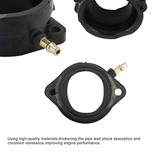 GOOFIT Interface de carburateur de moto Tuyau d'admission Collecteur d'admission Carb Boot Remplacement pour Kawasaki ZX1100 ZZ-R1100 <span class=keywords><strong>ZZR1200</strong></span> - Product Image 3
