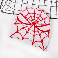 Nuevo Gorro de Punto Estilo Hip-Hop con Diseño de Telaraña de Spiderman 100% Acrílico, Gorro de Invierno sin Dobladillo, Estilo Urbano, Diseño de Dibujos Animados