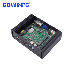 มินิพีซีอุตสาหกรรมแบบไร้พัดลม พร้อม Intel Core i5 4200U 5200U 6200U พอร์ต LAN คู่ รองรับแรม DDR4 และ SSD mSATA - Product Image 1