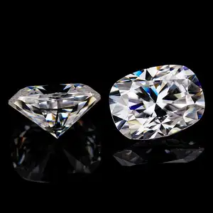 QianJian Hot Sale Cushion Cut Mossanite Loose Gemstone D Color GRA Moissanite Diamond