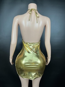 Mode danse latine pratique vêtements scène tempérament Performance vêtements gland vente directe d'usine strass robe - Product Image 4