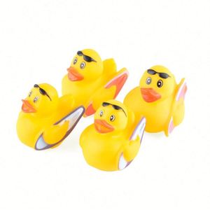 2025 New Design OEM Baby <b>Bath</b> Toys Promotional Decompression Puzzle Splashing Surfing Rubber Duck - Product Image 1