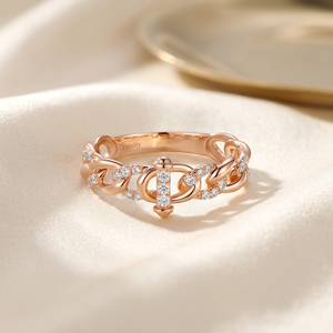 High Quality Manufacturer Export Wholesale Mixed Color Vintage Design Ring Jewelry 18K Solid Gold Real Natural Diamonds Ring - Product Image 4