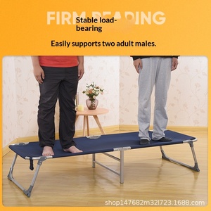Lit pliant à cadre métallique pour fabricant, vente en gros, lit simple en toile, lit de sieste portable pour soignant et secours en cas de catastrophe - Product Image 4