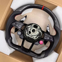 Audi R8 A3 8Y 8P 8V B8 B9 TTS A4 B8 B8.5 A5 A6 C7 C8 4F A7 A8 Q3 Q5 S3 8V S4 S5 Rs3 Rs4 Rs5 için Karbon Fiber Araba Direksiyonu