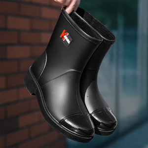 Venta al por mayor de Botas de lluvia al aire libre de moda las mujeres utilizan ampliamente antideslizante impermeable botas de agua de media pantorrilla - Product Image 3