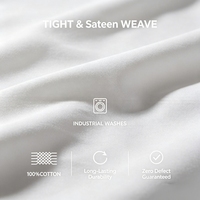 Tissu de qualité commerciale 100 % coton, écologique, 300 fils, tissé, résistant à l'abrasion, poids moyen, personnalisé en usine pour la literie d'hôtel