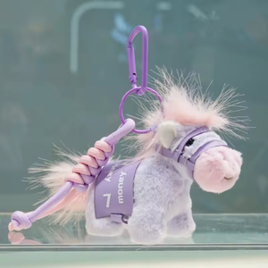Llavero de Peluche con Forma de Caballo Pequeño, Colgante para Bolsa, 14 cm, Relleno de Algodón PP, en Varios Colores, para Niñas y Niños, Regalo Festivo - Product Image 6