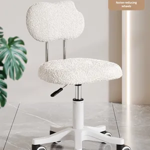 <span class=keywords><strong>Silla</strong></span> moderna de <span class=keywords><strong>tocador</strong></span> <span class=keywords><strong>para</strong></span> el hogar, taburete de maquillaje de madera maciza <span class=keywords><strong>con</strong></span> estilo crema, <span class=keywords><strong>silla</strong></span> de comedor giratoria <span class=keywords><strong>para</strong></span> ordenador - Product Image 6