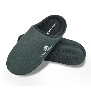 Pantoufles d'intérieur pour hommes et femmes antidérapantes lavables et lumineuses brodées en mousse à mémoire de forme douce super <span class=keywords><strong>éponge</strong></span> sabot confort soutien de la voûte plantaire - Product Image 4