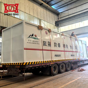Station de carburant mobile conteneurisée 20 pieds 40 pieds, réservoir portable d'<span class=keywords><strong>essence</strong></span> et de diesel avec pompe pour chantier de construction - Product Image 1