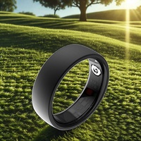 Anillo Inteligente de Aleación de Titanio con Monitor de Salud, Resistente al Agua, con Medición de Oxígeno en Sangre, Frecuencia Cardíaca, Podómetro, Control por Aplicación, Carga USB, para Android