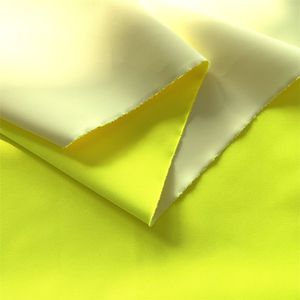 <span class=keywords><strong>Tissu</strong></span> de <span class=keywords><strong>gabardine</strong></span> sergé de polyester 100% avec revêtement en PU <span class=keywords><strong>blanc</strong></span> couleur fluorescente vêtements de travail uniformes gilets <span class=keywords><strong>tissu</strong></span> tissé motif uni - Product Image 2