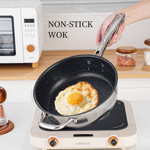 Ensemble d'ustensiles de cuisine en acier inoxydable à double fond moderne de 13 pièces ensemble d'ustensiles de cuisine casserole à grille vapeur ensemble de casseroles en métal épaissi - Product Image 3