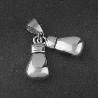 Collier pendentif en forme de gants de boxe, bijoux personnalisés, métal, acier inoxydable, colliers de sport et de fitness