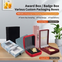 Boîte cadeau carrée personnalisée avec logo pour épingles de revers et broches – Boîte de rangement pour remises de diplômes