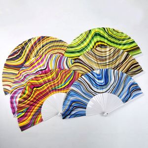 Abanico de Mano de Plástico Delicado de 23 cm, Personalizado, de Alta Calidad, con Impresión Personalizada, para Festivales, Bodas, Venta al por Mayor - Product Image 3