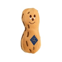 Sac de rangement en peluche, trousse à crayons et boîte à biscuits en forme d'arachide, pochette de maquillage créative, trousse à papeterie, grande capacité, en polyester, unisexe, pour étudiants