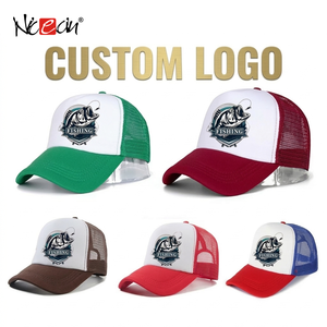 Gorra Trucker de 5 Paneles con Logotipo Personalizado, Gorras Snapback de Malla, Gorras de Béisbol Deportivas Multicolores para Exteriores - Product Image 1