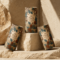 Emballage personnalisé en tube de papier écologique de qualité alimentaire pour café, en-cas, chocolat – Cylindre en carton biodégradable sécurisé