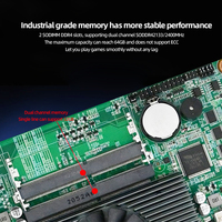Placa de Control Industrial Compacta con 6 Puertos Seriales, DDR4, Doble Temperatura (-20~60°C), Compatible con Win10/Linux, Intel Whiskey Lake-U, para Automatización