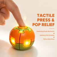 Toupie LED colorée pour enfants, jouet sensoriel, gyroscope à doigts, balle anti-stress pour soulager l'anxiété