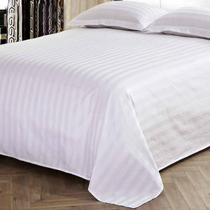 Beyaz kumaş nevresim takımı kumaş ev tekstili çizgili <span class=keywords><strong>Tc</strong></span>/pamuklu kumaş için otel yatak örtüsü - Product Image 3