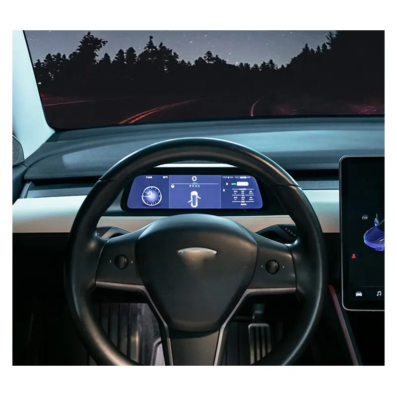 Compteur de vitesse LCD HUD pour Tesla modèle y, pièces intérieures de voiture, instrument de contrôle, odomètre, affichage tête stéréo, pièces détachées, 2021 2022, livraison gratuite
