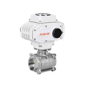 Válvula de Bola Eléctrica de 3 Piezas con Rosca Interna, Tipo On-Off / Tipo Modulante, PN10 / PN16 - Product Image 4