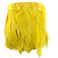 Violet couture tissu ruban plume d'oie frange garniture pour bricolage artisanat vêtements robe Costume chapeau accessoire fête décor à la maison