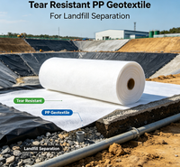 Géotextile PP résistant aux déchirures pour la séparation des déchets dans les décharges