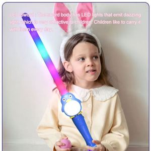 Juguete de Espada de Animal con LED de PVC, Multicolor, 6 Luces LED de Proyección, Ideal para Fiestas, Cumpleaños, Parques y Eventos, Favorito de los Niños - Product Image 5