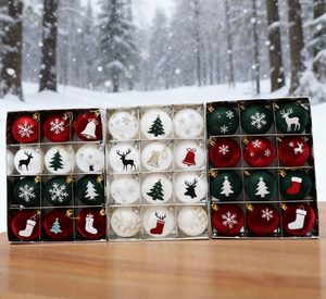 Logotipo y tamaño personalizados hechos a mano, <span class=keywords><strong>Bola</strong></span> de terciopelo de alta calidad, adornos navideños para <span class=keywords><strong>pintar</strong></span>, juego colgante de árbol - Product Image 4