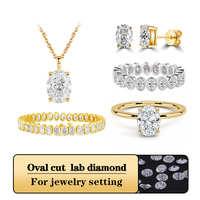 4CT Diamant Oval Kesim IGI Sertifikalı Yüksek Kalite Toptan Starsgem DEF VVS2 VS1 Oval Laboratuvarda Yetiştirilmiş Elmas