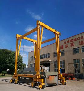Grue à portique électrique dédiée de 5 tonnes montée sur pneus pour travaux de construction et poutres en béton - Product Image 1