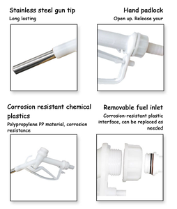 Pistolet de distribution manuel en plastique pour AdBlue, <span class=keywords><strong>buse</strong></span> de remplissage portable pour l'urée <span class=keywords><strong>DEF</strong></span> et le transfert de produits chimiques liquides - Product Image 5