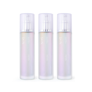 Botella con bomba para cuidado de la piel, recipiente de loción de cristal de lujo, iridiscencia, arcoíris, 100ml - Product Image 2