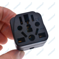 Adaptateur de voyage Australie/Chine/Nouvelle-Zélande, prise IEC Type I, US/EU/UK/Italie/Japon, 3 broches AU, 3 prises CE pour l'alimentation