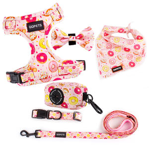 Imbracatura per cani <span class=keywords><strong>2025</strong></span> personalizzata in Macaron rosa regolabile in morbido Neoprene imbottito in Nylon all'ingrosso imbracature per animali domestici - Product Image 3