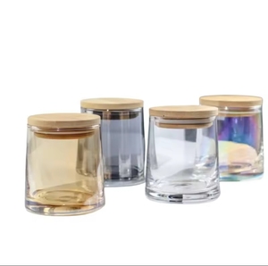Vaso <span class=keywords><strong>de</strong></span> <span class=keywords><strong>Vidrio</strong></span> Personalizado <span class=keywords><strong>de</strong></span> 9oz/270ml <span class=keywords><strong>para</strong></span> <span class=keywords><strong>Velas</strong></span>, Recipientes Coloridos, <span class=keywords><strong>Frascos</strong></span> Transparentes Vacíos <span class=keywords><strong>de</strong></span> Lujo con <span class=keywords><strong>Tapa</strong></span> <span class=keywords><strong>para</strong></span> Fabricación <span class=keywords><strong>de</strong></span> <span class=keywords><strong>Velas</strong></span> - Product Image 1