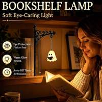 Lampada Decorativa a Forma di Libro, Mini Luce LED per Libreria, 5 Stili, Illuminazione Interna per Scaffali, Controllo con Pulsante