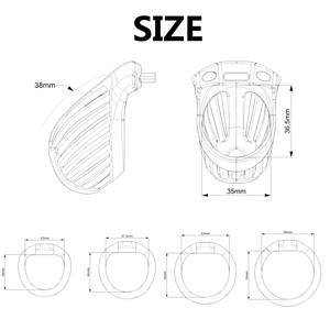 Série Miss : Dispositifs de chasteté masculins en plastique, micro et petits, cages à pénis, verrous de pénis, ceintures de chasteté pour garçons, jouets sexuels pour hommes, <span class=keywords><strong>Cuckold</strong></span> - Product Image 6