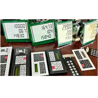 Panneau de commande de distributeur de carburant, affichage liquide à 4 chiffres et 7 segments, écran LCD en verre, modules d'affichage LCD à 12 chiffres pour stations-service