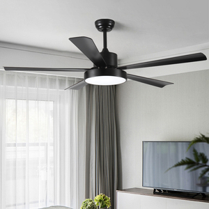 Dc động cơ điều khiển từ xa tốt nhất người hâm mộ 42inch 52inch ánh sáng quạt trần với điều khiển từ xa thông minh ABS quạt trần ánh sáng - Product Image 6