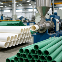 Granulés de PPR recyclé blancs, copolymère aléatoire de polypropylène, plastique, marque HENGFAN, taux de flux de fusion 2g/10min pour tuyaux d'eau PPR
